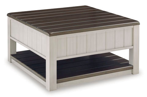 Darborn Gray Brown Lift-Top Coffee Table