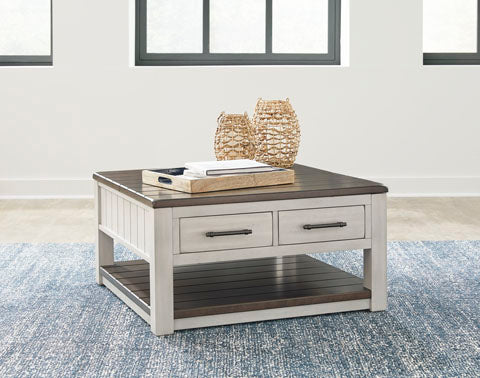 Darborn Gray Brown Lift-Top Coffee Table