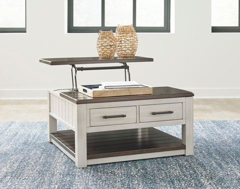 Darborn Gray Brown Lift-Top Coffee Table