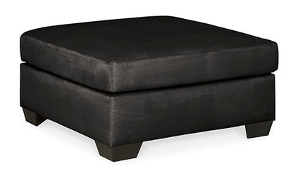 Darcy Black Ottoman