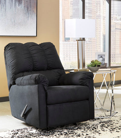 Darcy Black Rocker Recliner