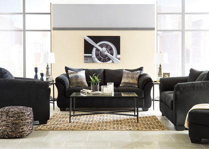 Darcy Black Sofa and Loveseat Set