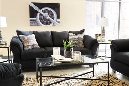 Darcy Black Sofa and Loveseat Set