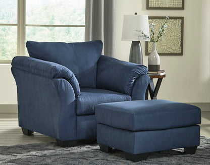 Darcy Blue Ottoman
