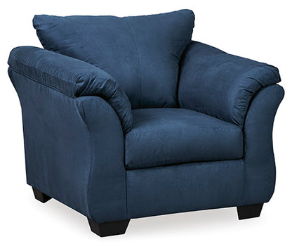 Darcy Blue Accent Chair
