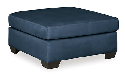 Darcy Blue Ottoman