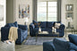 Darcy Blue Sofa and Loveseat Set