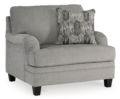 Davinca Charcoal Oversized Chair