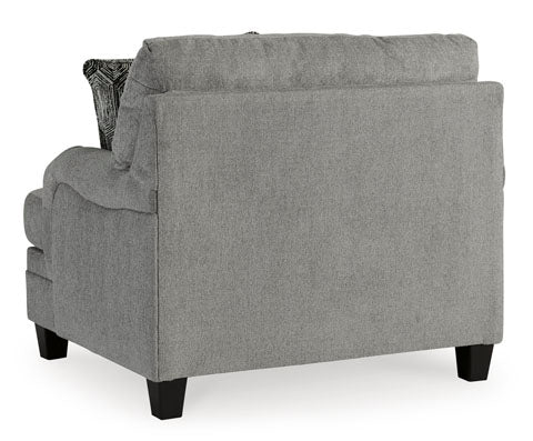 Davinca Charcoal Oversized Chair