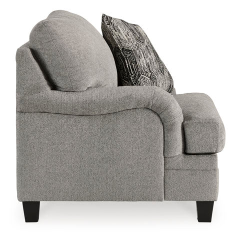 Davinca Charcoal Oversized Chair