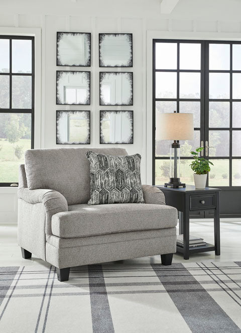 Davinca Charcoal Oversized Chair