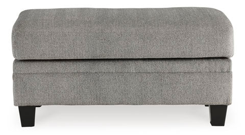 Davinca Charcoal Ottoman