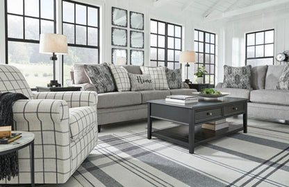 Davinca Charcoal Sofa and Loveseat Set