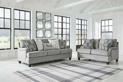 Davinca Charcoal Sofa and Loveseat Set
