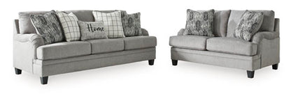 Davinca Charcoal Sofa and Loveseat Set