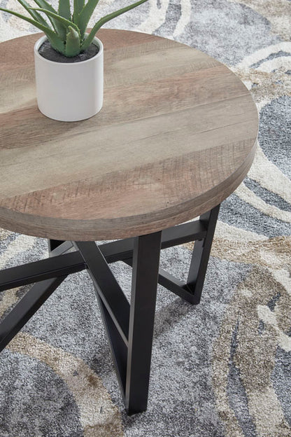 Deanlee Grayish Brown Coffee and End Tables Set