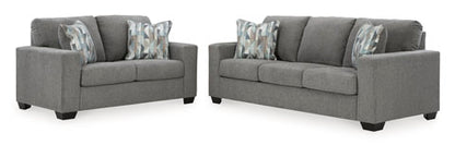 Deltona Graphite Sofa and Loveseat Set