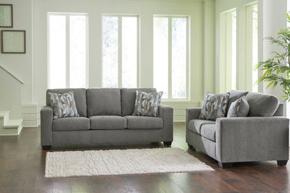 Deltona Graphite Sofa and Loveseat Set