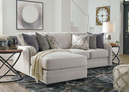 Dellara Chalk 2-Piece Sectional with Chaise