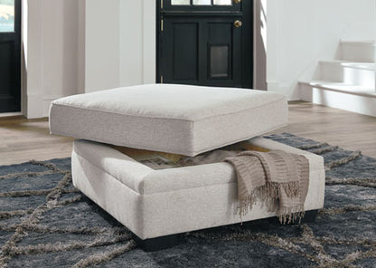 Dellara Chalk Storage Ottoman