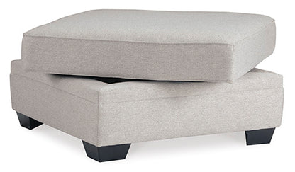 Dellara Chalk Storage Ottoman
