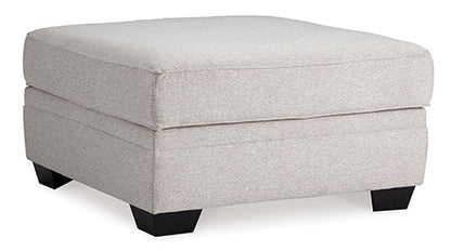 Dellara Chalk Storage Ottoman