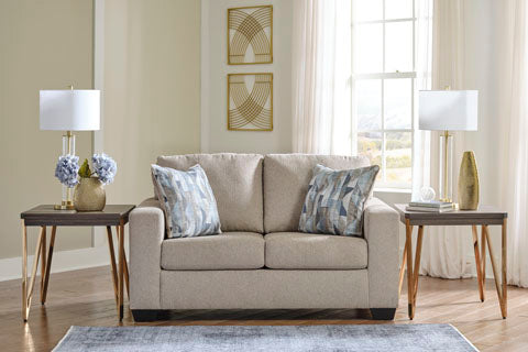 Deltona Parchment Loveseat