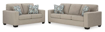 Deltona Parchment Sofa and Loveseat Set