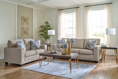 Deltona Parchment Sofa and Loveseat Set