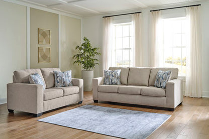 Deltona Parchment Sofa and Loveseat Set
