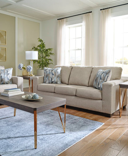 Deltona Parchment Sofa and Loveseat Set