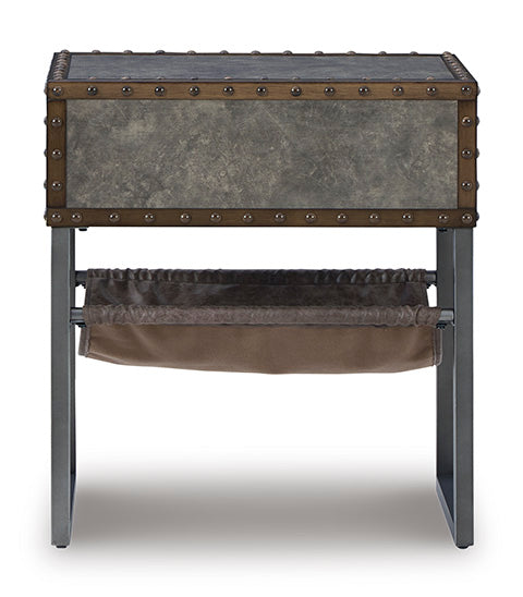 Derrylin Brown Chairside End Table