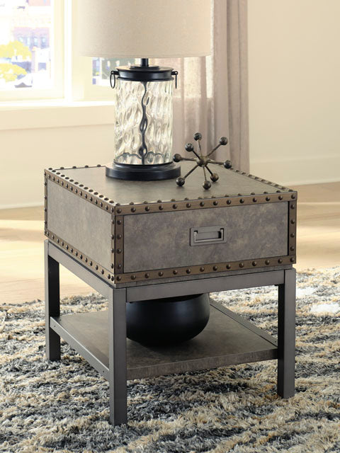 Derrylin Brown End Table