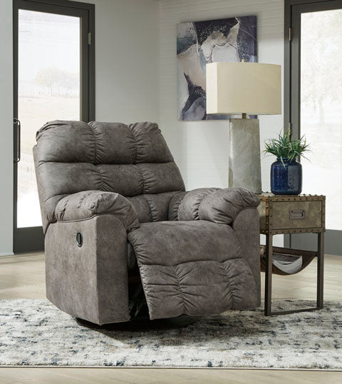 Derwin Concrete Swivel Glider Recliner