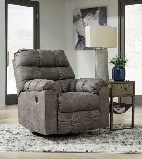 Derwin Concrete Swivel Glider Recliner