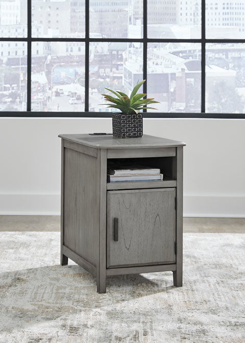 Devonsted Gray Chairside End Table