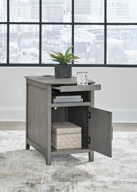 Devonsted Gray Chairside End Table