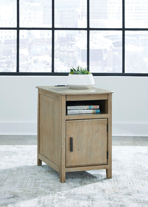 Devonsted Light Brown Chairside End Table