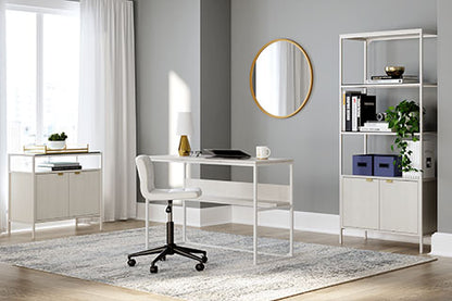 Deznee White Small Bookcase