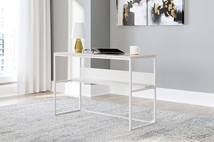 Deznee White Home Office Desk