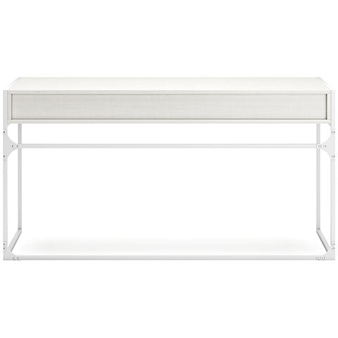 Deznee White Home Office Desk with Drawers