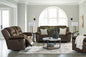 Dorman Chocolate Reclining Sofa and Loveseat Set