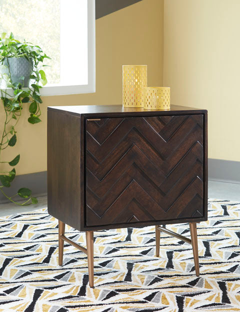 Dorvale Brown Accent Cabinet