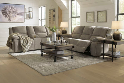 Draycoll Pewter Power Reclining Sofa