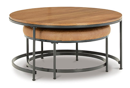 Drezmoore Light Brown Nesting Coffee Table