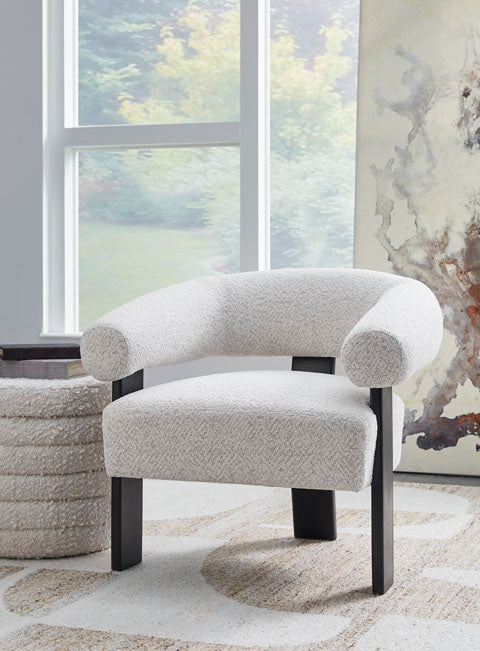 Dultish Snow Two Tone Accent Chair