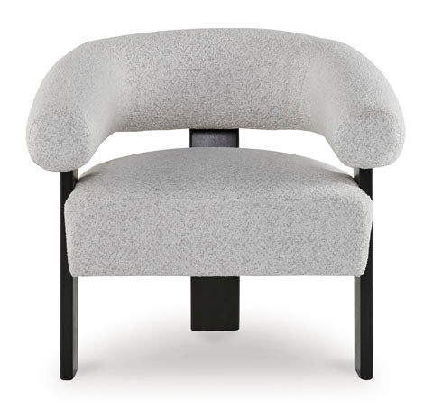 Dultish Snow Two Tone Accent Chair