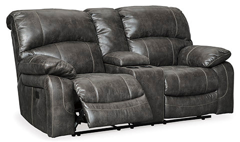 Dunwell Steel Power Reclining Loveseat with Console