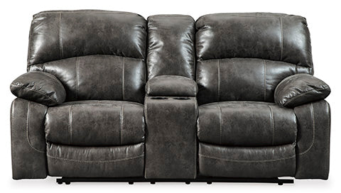 Dunwell Steel Power Reclining Loveseat with Console