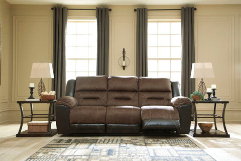 Earhart Chestnut Reclining Sofa